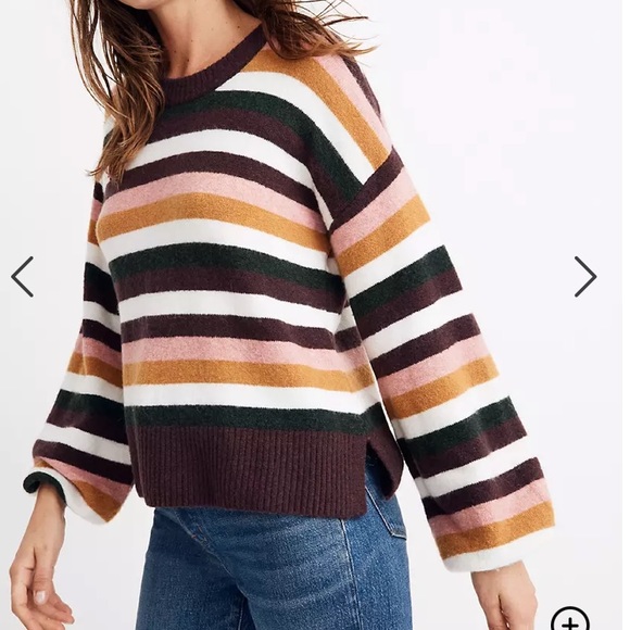 Madewell Sweaters - Madewell Striped Payton Pullover Sweater